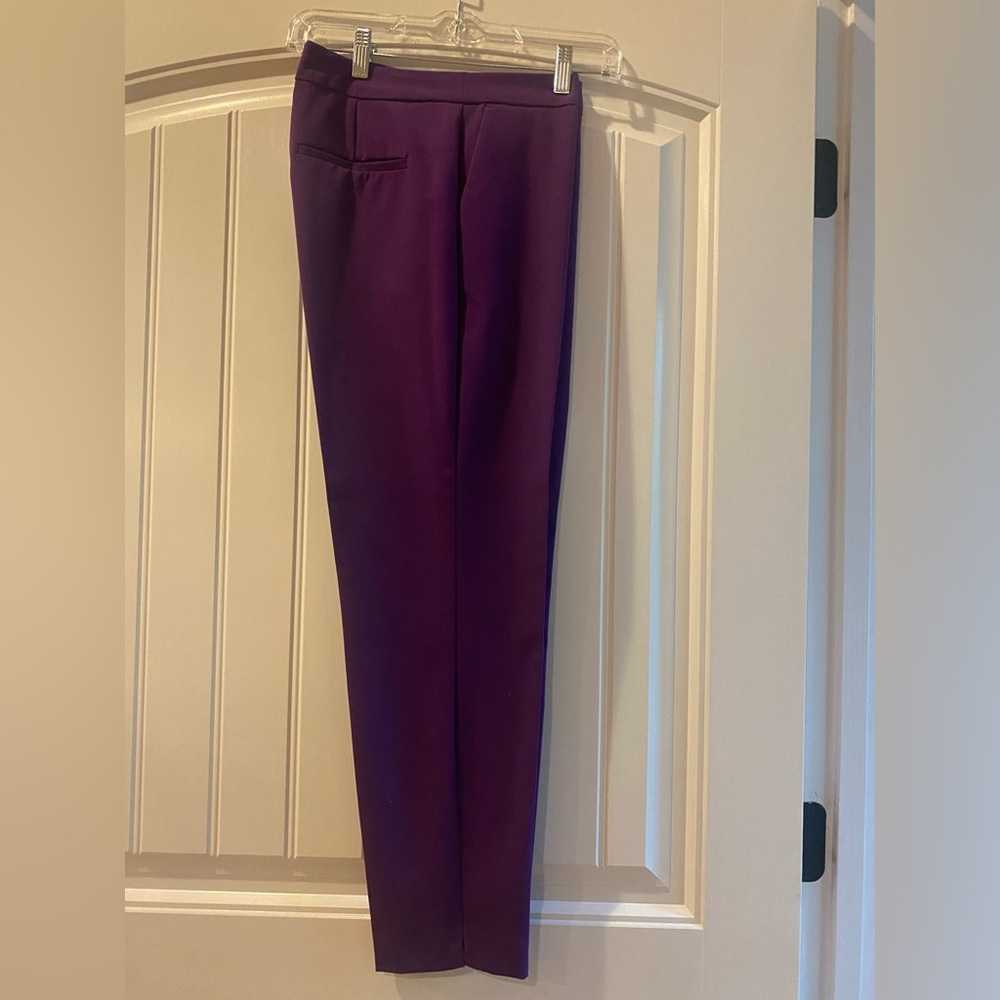 Zara Women's Deep Purple Cropped Pants